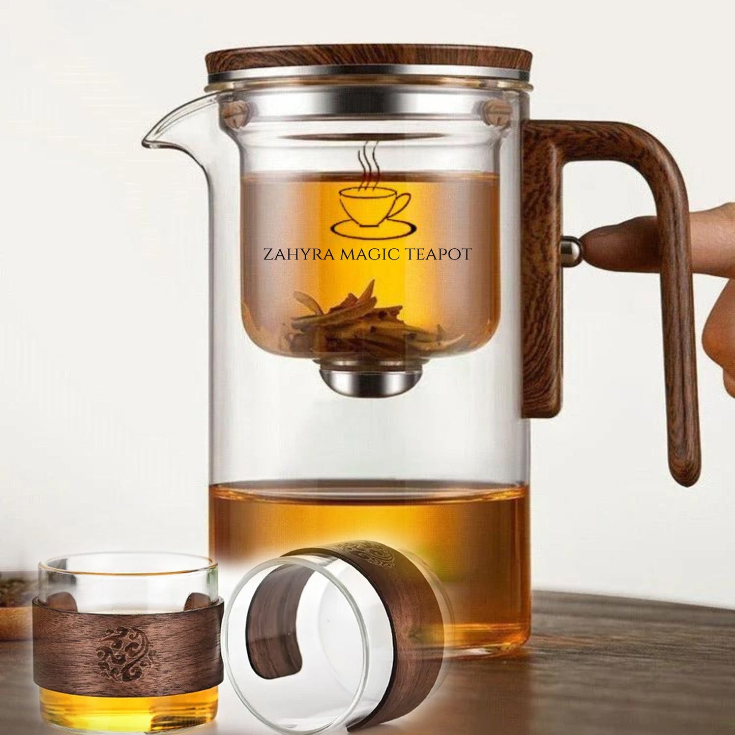 Zahyra Magic Teapot, Teacup & Tea