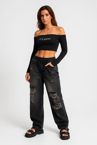 Vintage Black Denim
