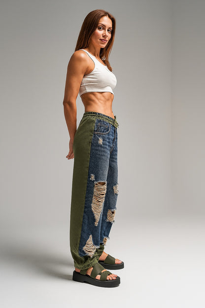 Ripped Denim Pants