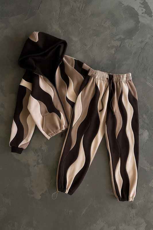 Mocash Pattern Hoodie