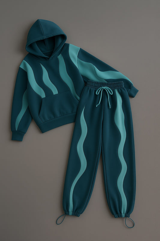 Aquaedge Pattern Hoodie