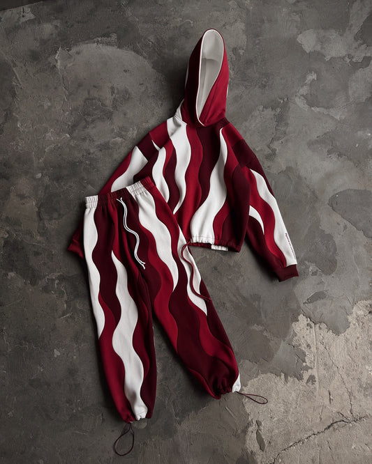 Crimwave Pattern Hoodie